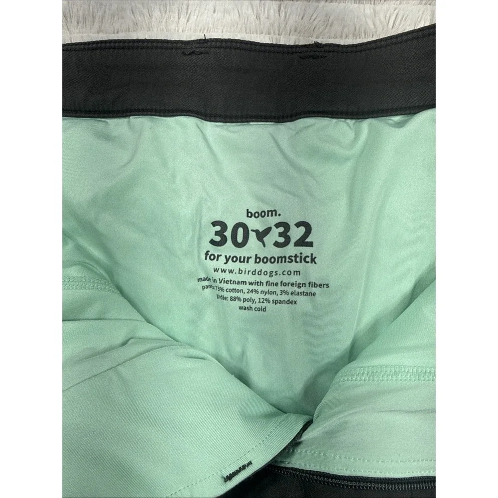 Bird Dogs Pants Mens 30x32 Gray/Black Athletic Pants Built-In Liner EUC